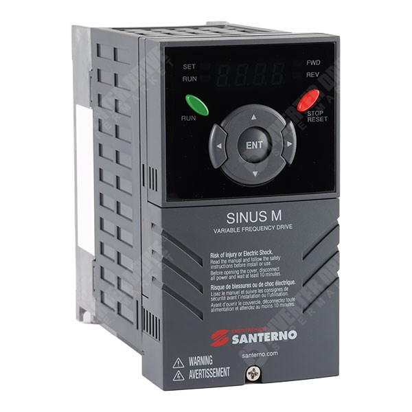 Photo of Santerno Sinus M 0.75kW 400V 3ph AC Inverter Drive, C3 EMC, DBR