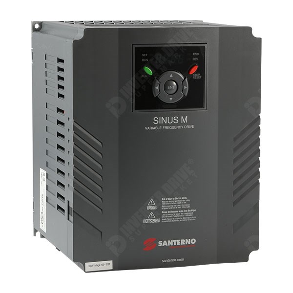 Photo of Santerno Sinus M 7.5kW 230V 1/3ph to 230V 3ph AC Inverter Drive, C3 EMC, DBr
