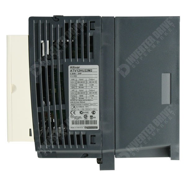 Photo of Schneider ATV12 IP20 2.2kW 230V 1ph to 3ph AC Inverter Drive, C1 EMC