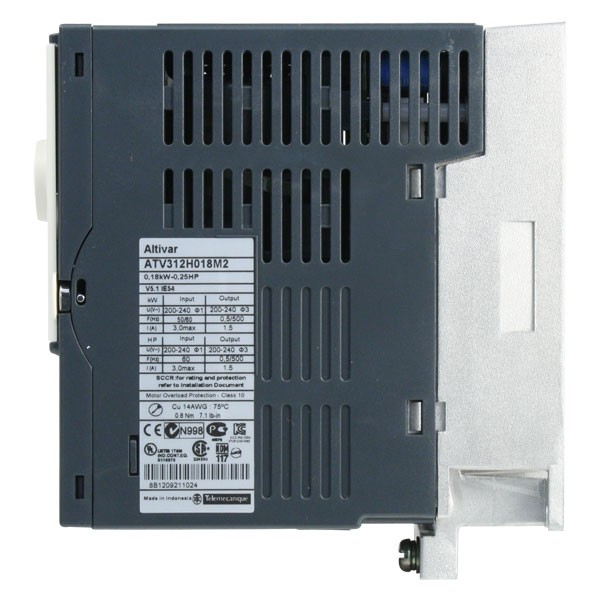 Photo of Schneider Altivar 312 0.37kW 230V 1ph to 3ph - AC Inverter Drive Speed Controller