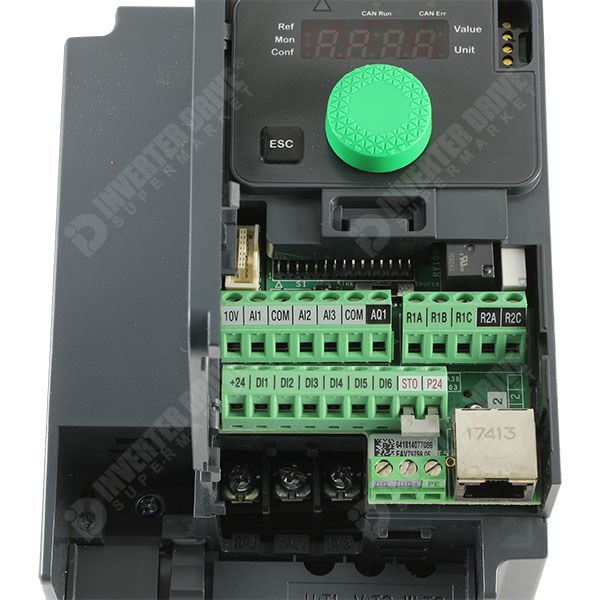 Photo of Schneider ATV320 Compact IP20  0.55kW 400V 3ph AC Inverter, STO, DBr, C2 EMC