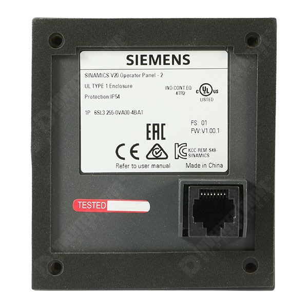 Photo of Siemens V20 BOP Keypad for remote mounting