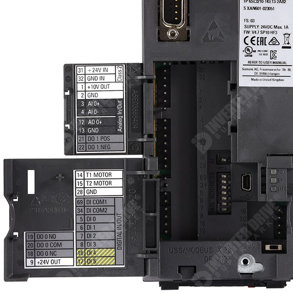 Photo of Siemens G120C 0.75kW 400V 3ph AC Inverter, DBr, STO, C2 EMC Frame AA