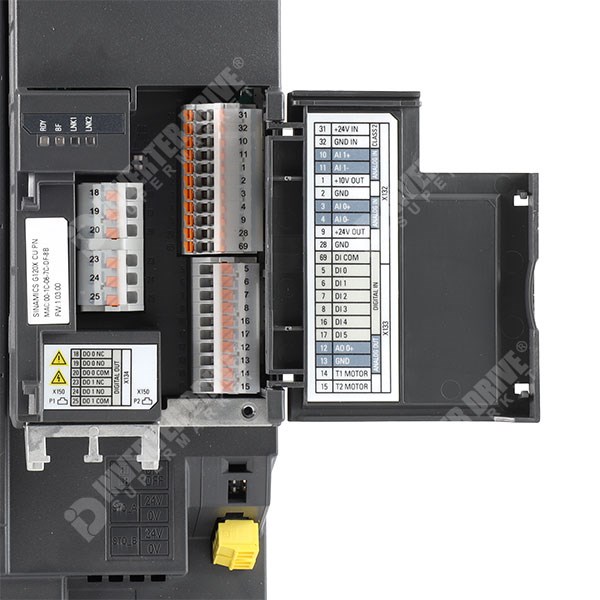 Photo of Siemens SINAMICS G120X 5.5kW/7.5kW 400V 3ph Fan/Pump AC Inverter, STO, C2 EMC ProfiNET