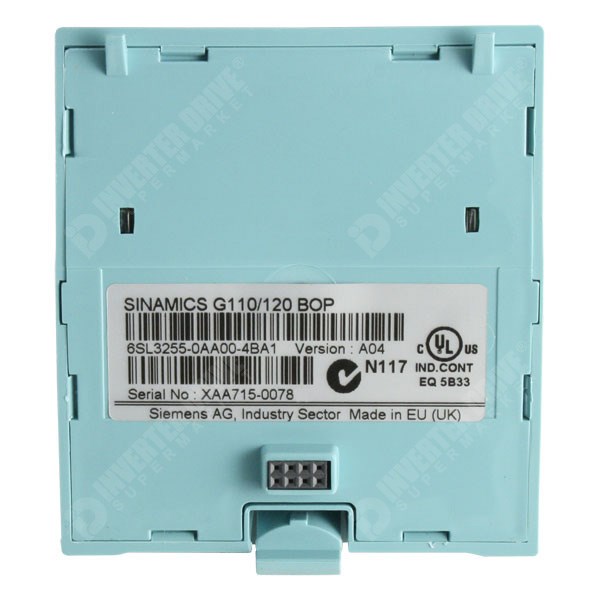 Photo of Siemens SINAMICS BOP (Basic Operator Panel) with memory G110 Inverters
