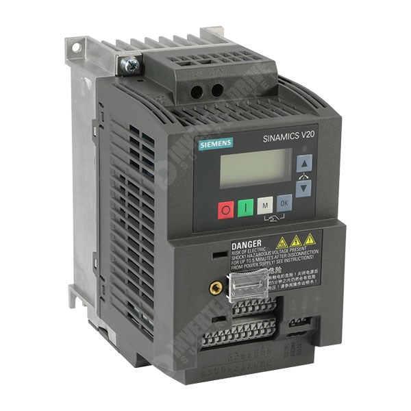 Photo of Siemens V20 1.1kW 230V 1ph to 3ph AC Inverter Drive, C1 EMC