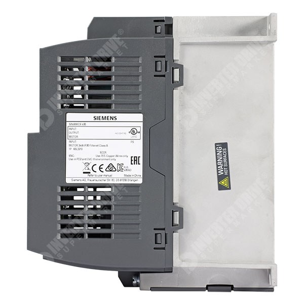 Photo of Siemens V20 2.2kW (FSAD) 230V 1ph to 3ph AC Inverter Drive, C1 EMC