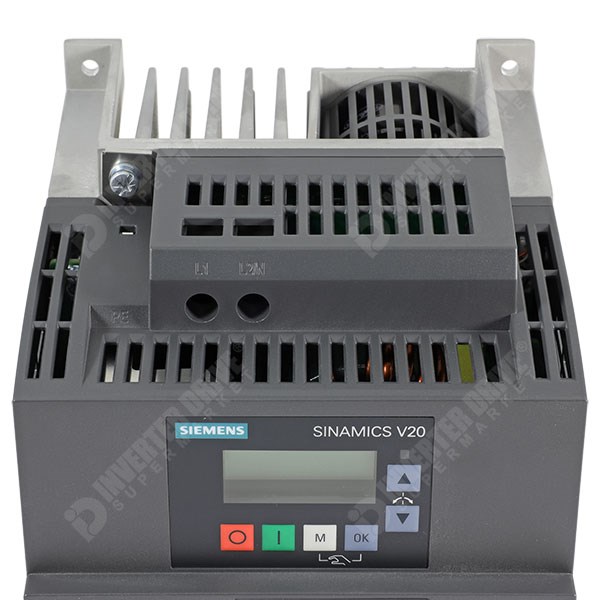 Photo of Siemens V20 2.2kW (FSAD) 230V 1ph to 3ph AC Inverter Drive, C1 EMC