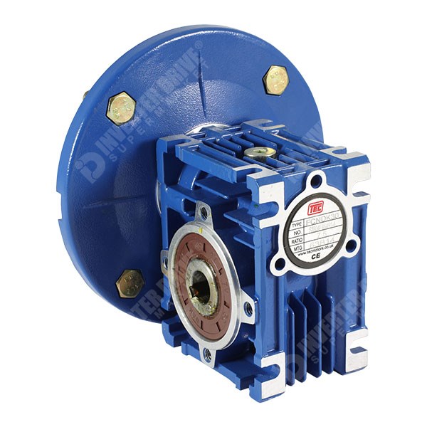 Photo of TEC 0.12kW x 28RPM 30:1 Worm Gearbox for a 6 Pole 63 Frame B5 Motor