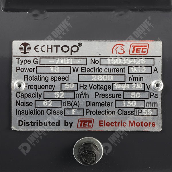 Photo of TEC Force Ventilation Fan for 71 Frame Motor, 230V 1ph