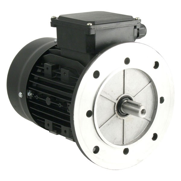 Photo of TEC - 230V Single Phase Motor 1.1kW (1.5HP)  Cap Run 2P 80F B5 Flange