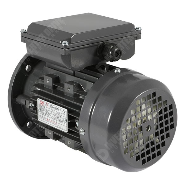 Photo of TEC - 230V Single Phase Motor 0.37kW (0.5HP) Cap Start 2P 71F Flange