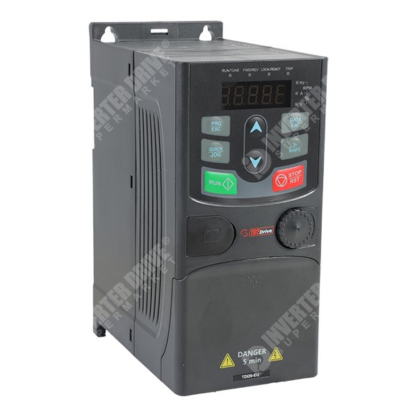 Photo of TEC TDi20 IP20 0.75kW 400V 3ph AC Inverter Drive, DBr, STO, C3 EMC 