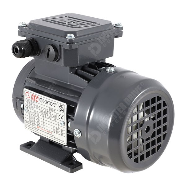 Photo of TEC IE1 0.09kW Aluminium Three Phase Motor 230V/400V 4 Pole 56 Frame B3