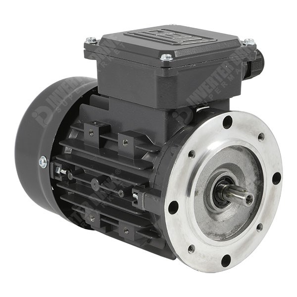 Photo of TEC IE1 0.25kW Aluminium Three Phase Motor 230V/400V 4 Pole 63 B14B Large Face