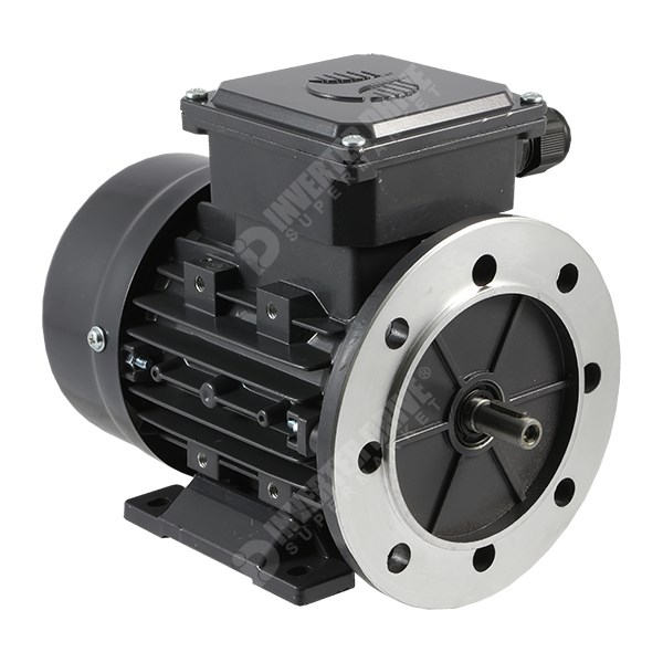 Photo of TEC IE1 0.25kW Aluminium Three Phase Motor 230V/400V 2 Pole 63 Frame B35