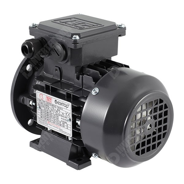 Photo of TEC IE2 0.12kW Three Phase Aluminium  Motor 230V/400V 4 Pole 63 Frame B35