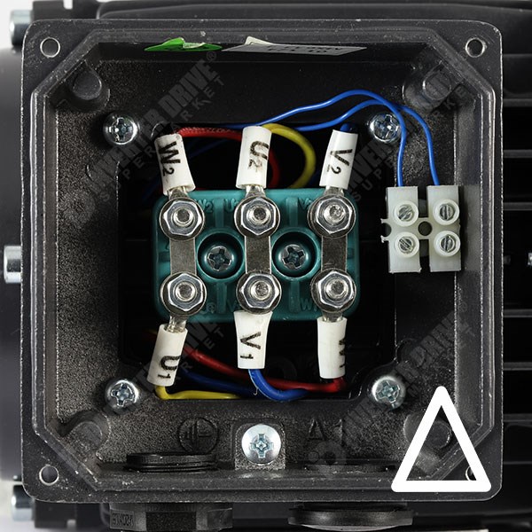 Photo of TEC IE1 0.25kW Aluminium Three Phase Motor 230V/400V 2 Pole 63 Frame B3