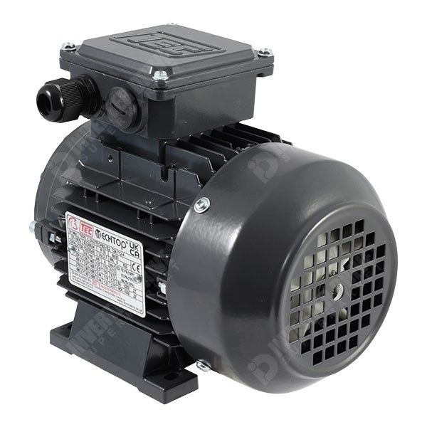 Photo of TEC IE2 0.25kW Three Phase Aluminium  Motor 230V/400V 4 Pole 71 Frame B3