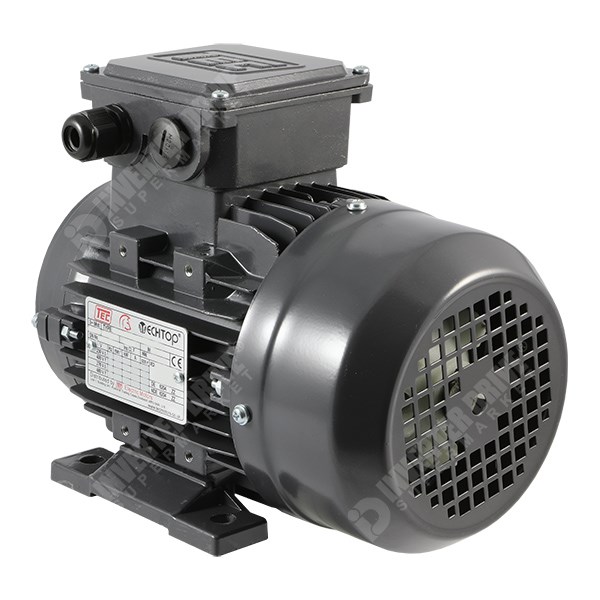Photo of TEC IE1 0.55kW Three Phase Motor 230V/400V 4 Pole 80 Frame B3
