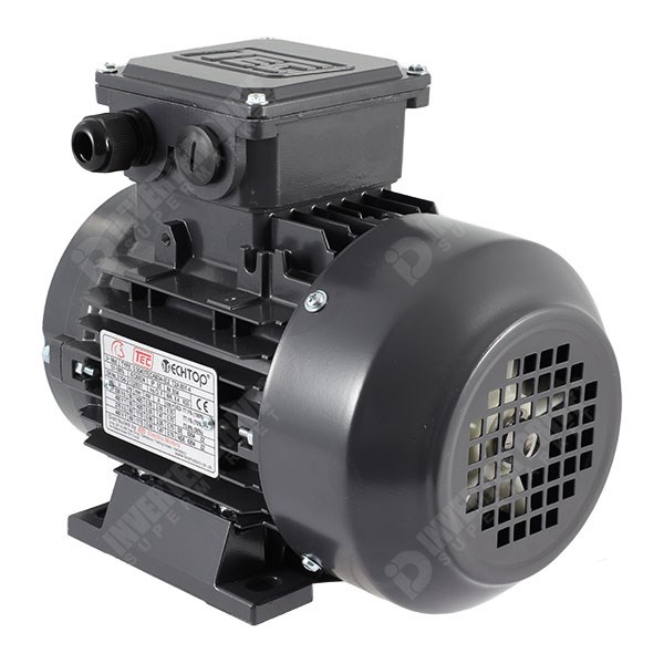 Photo of TEC IE2 0.55kW Three Phase Aluminium  Motor 230V/400V 6 Pole 80 Frame B34