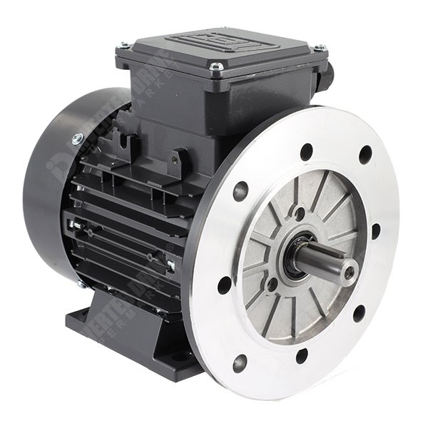 Photo of TEC IE2 0.55kW Three Phase Aluminium  Motor 230V/400V 4 Pole 80 Frame B35