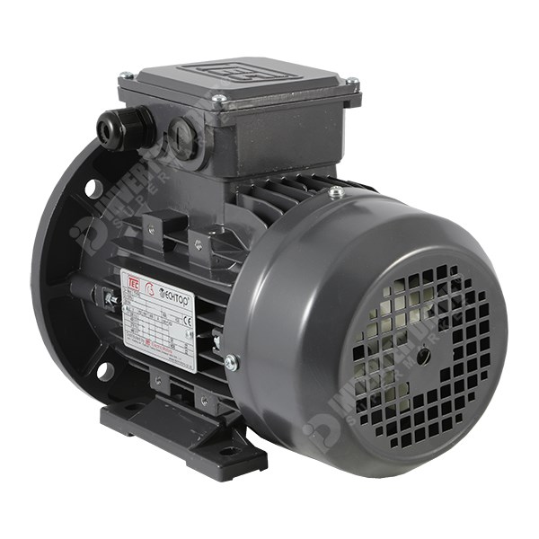Photo of TEC IE1 0.55kW Aluminium Three Phase Motor 230V/400V 6 Pole 80 Frame B35