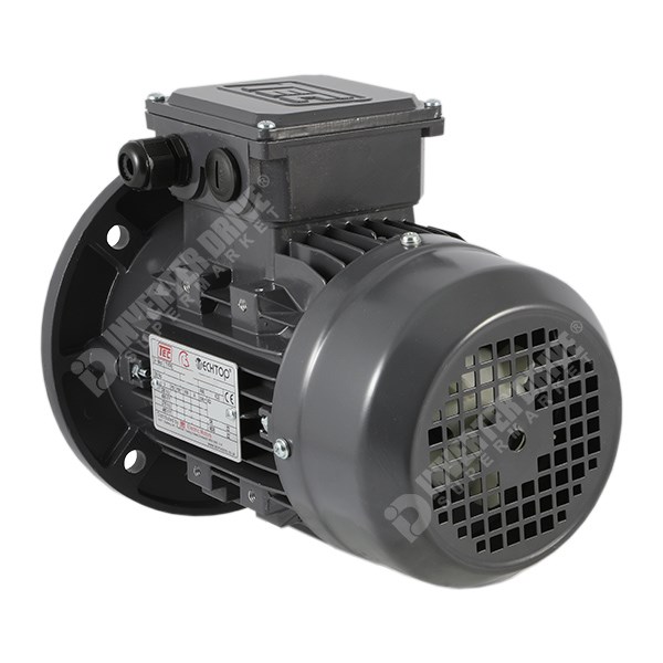 Photo of TEC IE2 0.55kW Three Phase Aluminium  Motor 230V/400V 6 Pole 80 Frame B5