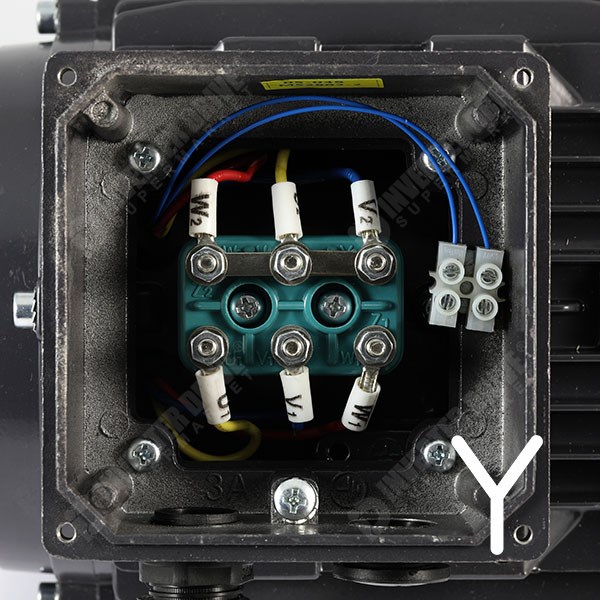 Photo of TEC IE2 0.55kW Three Phase Aluminium  Motor 230V/400V 6 Pole 80 Frame B5