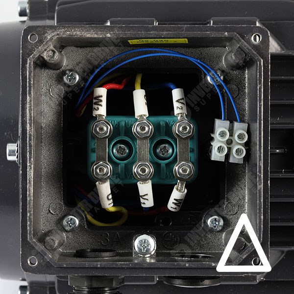 Photo of TEC IE2 0.55kW Three Phase Aluminium  Motor 230V/400V 6 Pole 80 Frame B5