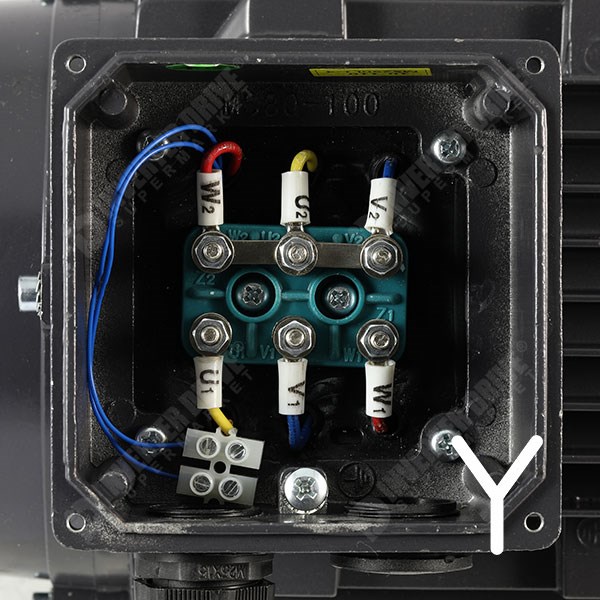 Photo of TEC IE2 2.2kW Cast Iron Three Phase Motor 230V/400V 2 Pole 90L Frame B3