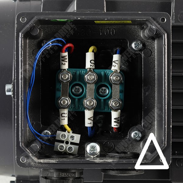Photo of TEC IE2 2.2kW Cast Iron Three Phase Motor 230V/400V 2 Pole 90L Frame B3