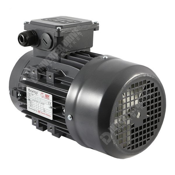 Photo of TEC IE2 1.1kW Aluminium Three Phase Motor 230V/400V 4 Pole 90S Frame B14