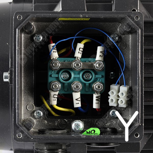 Photo of TEC IE2 1.1kW Aluminium Three Phase Motor 230V/400V 4 Pole 90S Frame B5