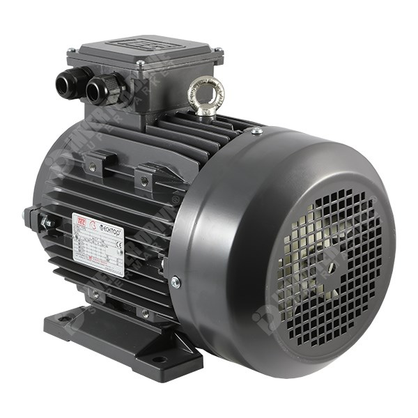 Photo of TEC IE2 4kW Cast Iron Three Phase Motor 400V 4 Pole 112M Frame B3