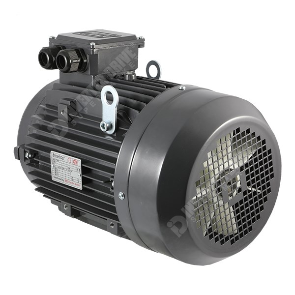 Photo of TEC IE2 4kW Aluminium Three Phase Motor 400V 6 Pole 132M Frame B14