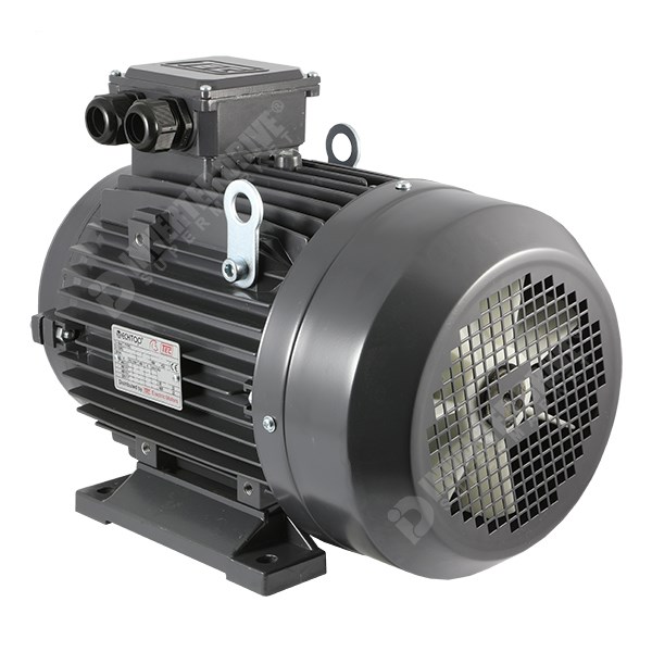 Photo of TEC IE2 4kW Aluminium Three Phase Motor 400V 6 Pole 132M Frame B34