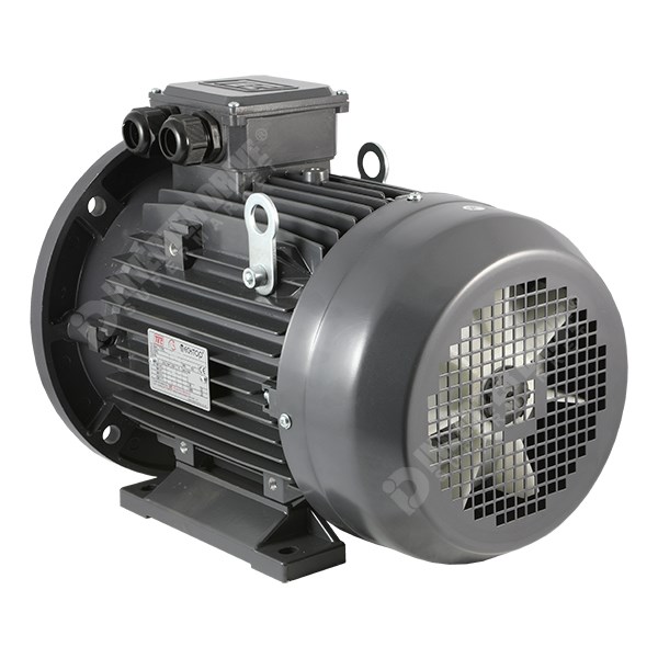 Photo of TEC IE2 4kW Aluminium Three Phase Motor 400V 6 Pole 132M Frame B35