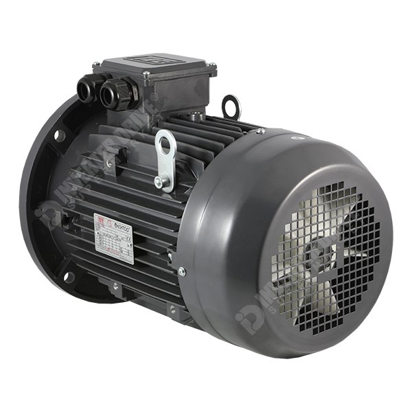 Photo of TEC IE2 4kW Aluminium Three Phase Motor 400V 6 Pole 132M Frame B5