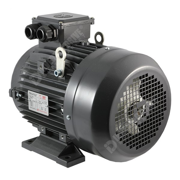 Photo of TEC IE2 5.5kW Aluminium Three Phase Motor 400V 4 Pole 132S Frame B34