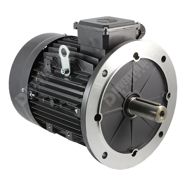 Photo of TEC IE2 3kW Aluminium Three Phase Motor 230V/400V 6 Pole 132S Frame B5 