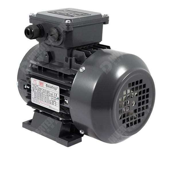 Photo of TEC IE3 0.75kW Aluminium Three Phase Motor 230V/400V 4 Pole 80 Frame B3