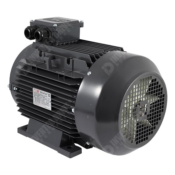Photo of TEC IE3 4kW Aluminium Three Phase Motor 400V 6 Pole 132M Frame B34