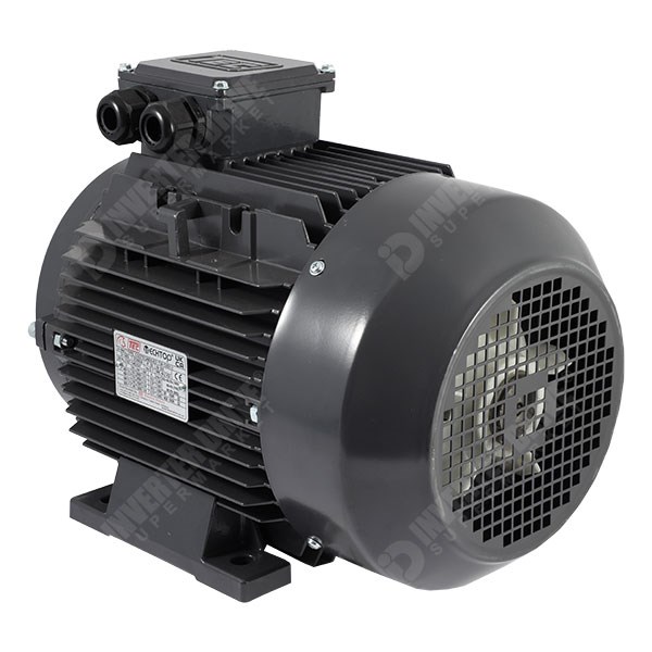 Photo of TEC IE3 5.5kW Aluminium Three Phase Motor 400V 2 Pole 132S Frame B34