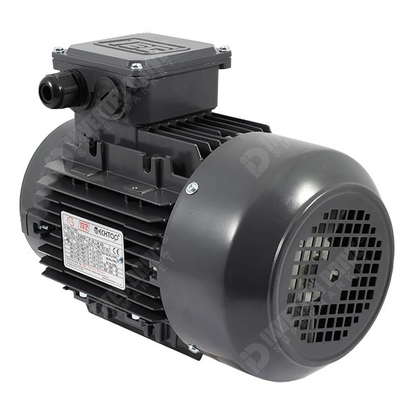 Photo of TEC IE3 1.5kW Aluminium Three Phase Motor 230V/400V 4 Pole 90L Frame B14