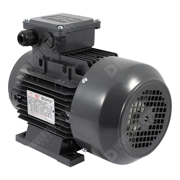 Photo of TEC IE3 1.5kW Aluminium Three Phase Motor 230V/400V 4 Pole 90L Frame B34