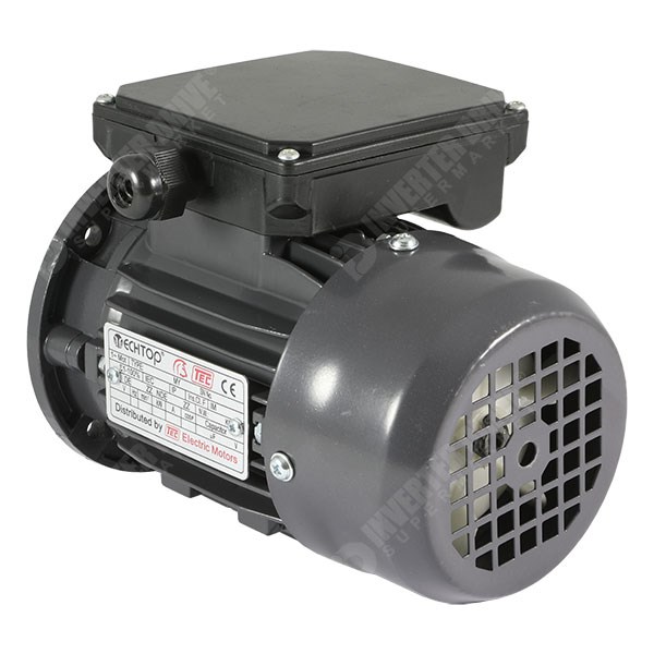 Photo of TEC - 230V Single Phase Motor 0.12kW (0.16HP) Cap Run 2P 56F Flange Mount