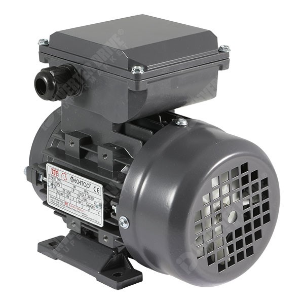 Photo of TEC - 230V Single Phase Motor 0.18kW (0.25HP) Cap Run 2P 63F Foot