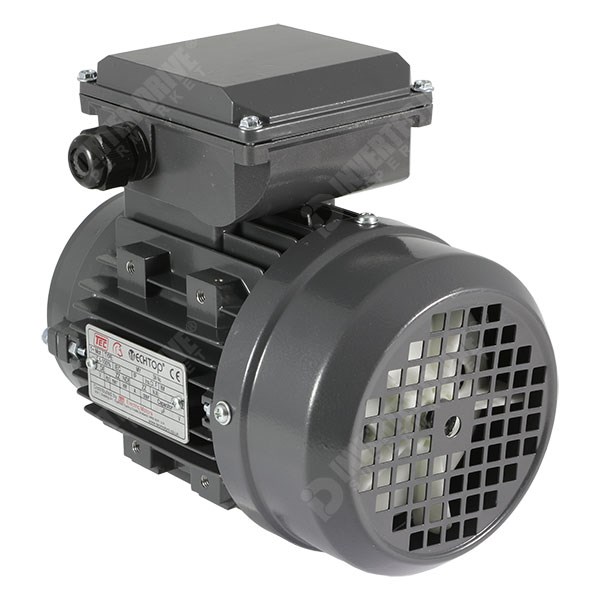 Photo of TEC - 230V Single Phase Motor 0.37kW (0.5HP) Cap Run 4P 71F Face