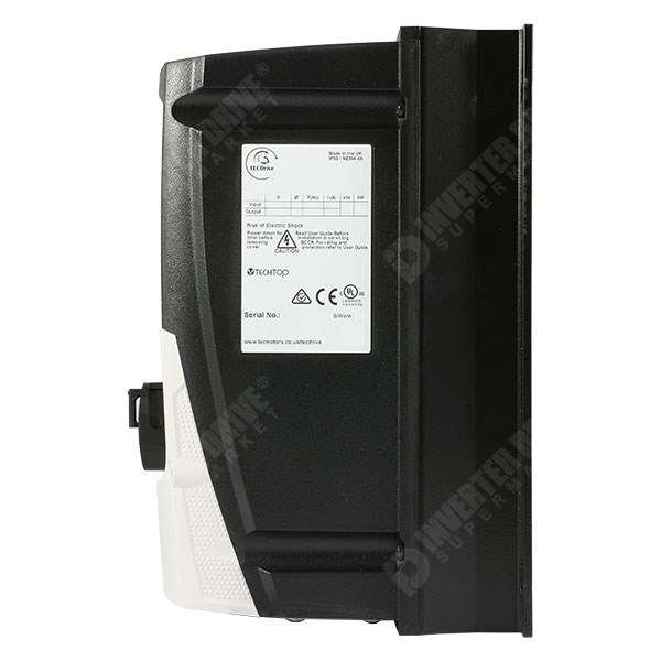 Photo of TEC TECDrive IP66 Indoor/Outdoor 0.75kW 230V 1ph to 3ph AC Inverter, SW, C1 EMC
